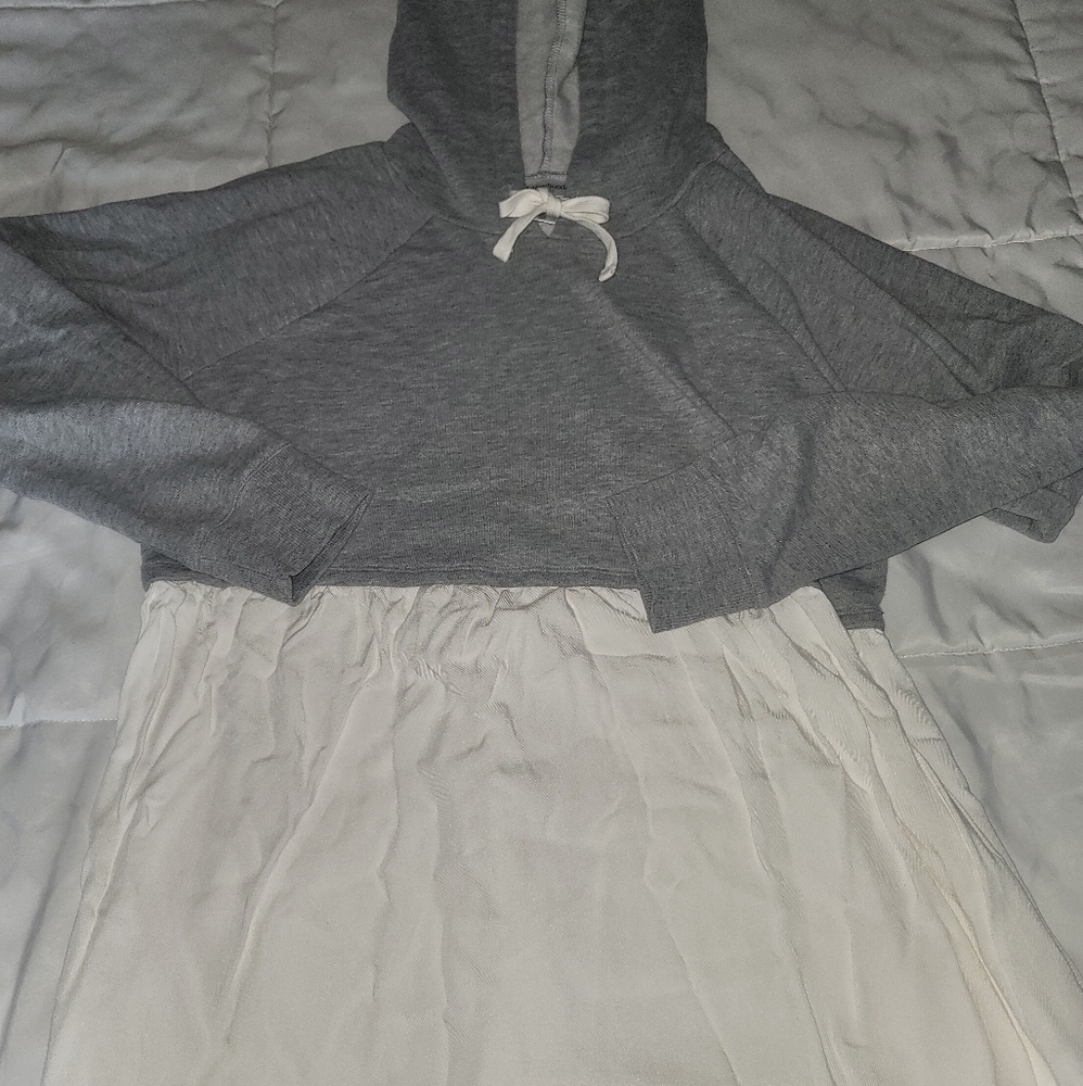 Motherhood Maternity Mixed Media Hoodie